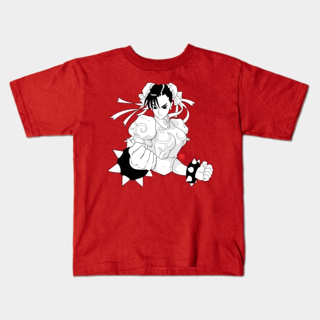 CELL SHADE CHUN Kids T-Shirt by PRWear